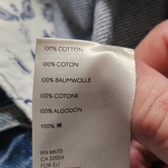 We The Free Free People Bailey Denim Skirt 31 Frayed High Low Raw Hem Boho - Picture 5 of 7